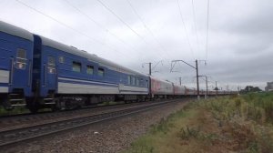 ЭП1М-550 с поездом №929 "Жемчужина Кавказа" Москва - Майкоп - Грозный - Дербент - Москва