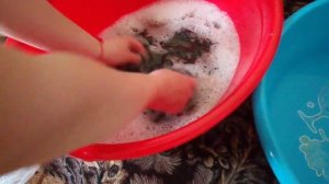 Подготовка козьего пуха к прядению. Часть 1. Мытье пуха.