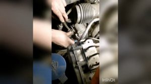 Замена натяжителя Обводного ремня,чистка дросселя, MERCEDES E-212 1.8turbo