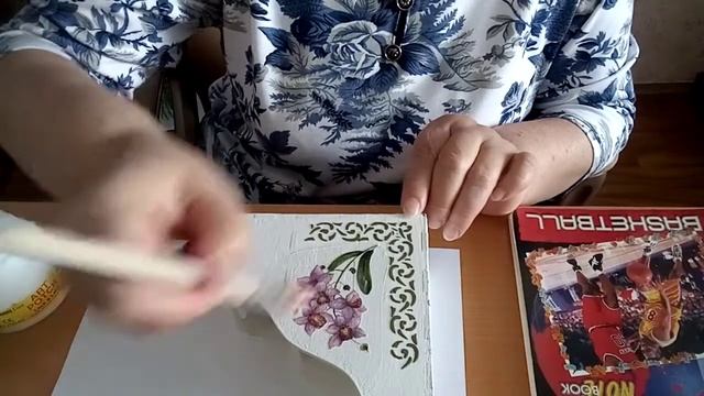Студия "Декорирование поверхностей". Применение трафаретов в декупаже. Часть 1
