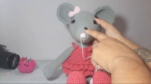 Como bordar la nariz de la Pareja De Ratones Amigurumi ?? Charlando Un Poco