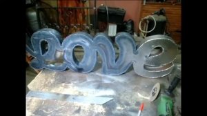 Объемные буквы своими руками из металла