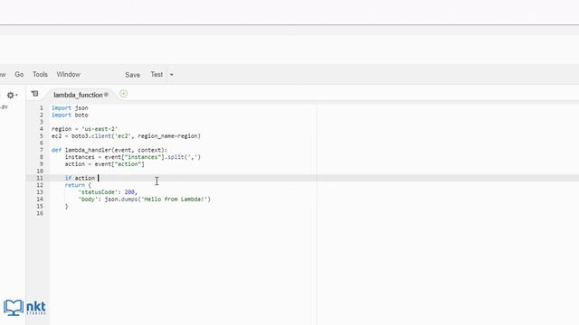 Start Stop EC2 with Lambda Python