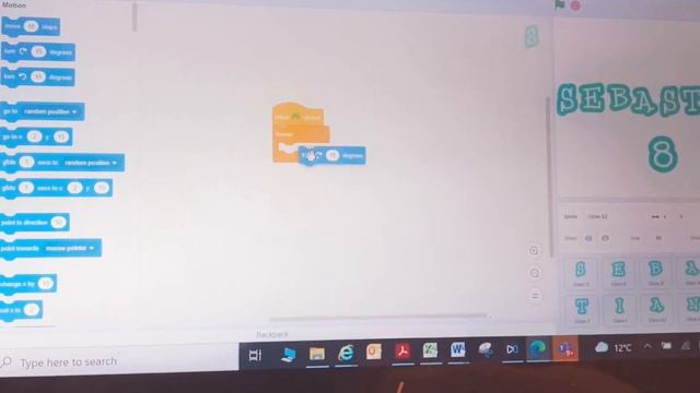 How to make letters spin on scratch смотреть онлайн