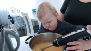 Суп-пюре, готовим с малышом вкусняшку.Soup-puree, we cook yummy with the baby