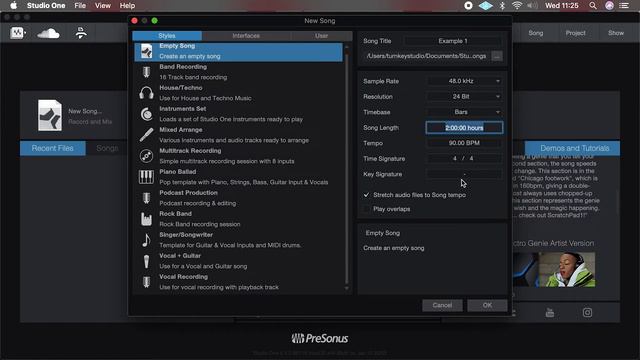 Studio One 5.5 - Landing page and setting up to record смотреть онлайн