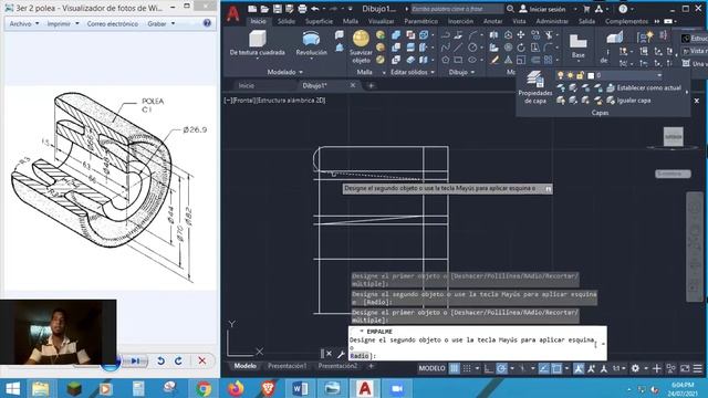 AUTOCAD 3D polea 02 |Cristian M. смотреть онлайн