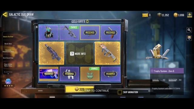 Buying full Galactic Duo Draw CODM | Cordite Zero G & BK57 Space race Cod Mobile
