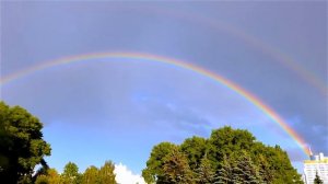 Футаж Радуга. Видео Радуга. Двойная Радуга над Городом. Красивая Радуга. Футажи для видеомонтажа
