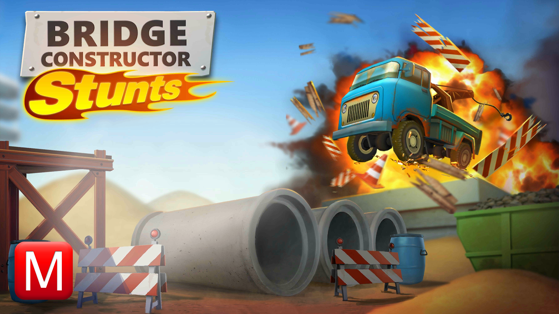 [Mobile] Bridge Constructor Stunts ► Мостостроительный геймплей