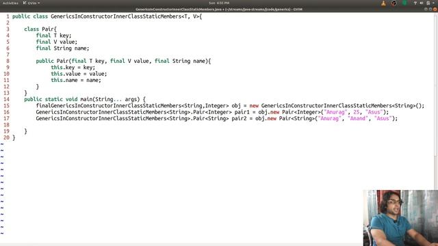 Java Live Coding : How to use Generics with constructors, inner classes and static members.