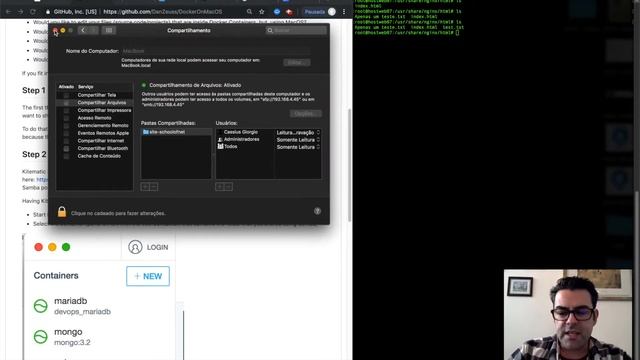 Compartilhando Arquivos no MACOS com Docker Container смотреть онлайн