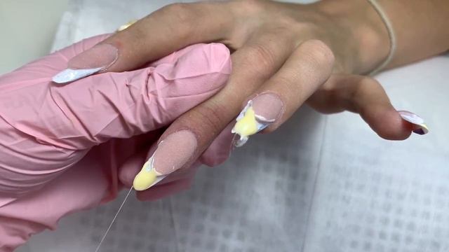 Коррекция выкладного френча смотреть онлайн