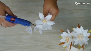 Кадупул или "Королева ночи" из гофрированной бумаги/DIY