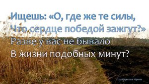 Часто на этой дороге так тяжело нам идти. Караоке. Пройдакова Ирина.
