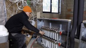 Теплые полы. Заполнение и отвоздушивание.