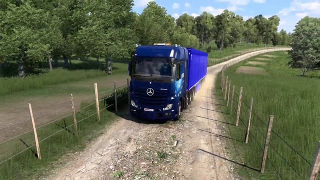 Mercedes Benz New Actros GigaSpace OffRoading  Euro Truck Simulator 2   Drive With Soul
