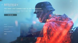 Battlefield V. Первый день теста, к серверам не подключиться!
