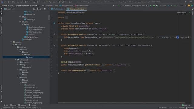 Add CUSTOM HORSE ARMOR to Minecraft 1.16.5  Forge 1.16.5 Modding 24