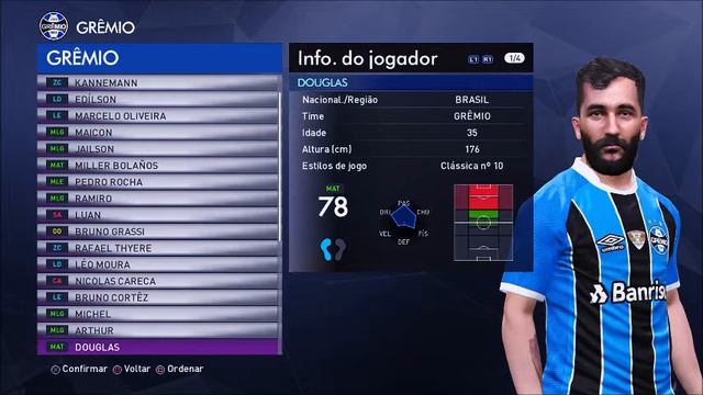PES 2017 - FACES DOS JOGADORES DO GRÊMIO смотреть онлайн