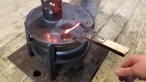 Печь на отработке своими руками из автомобильных дисков