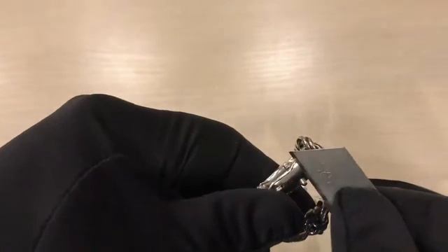 арт. А0015 Серебряная цепь бисмарк 60 см замок-коробка смотреть онлайн