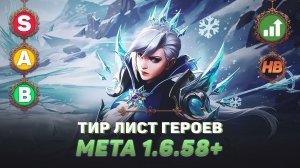 ТИР ЛИСТ ГЕРОЕВ В MOBILE LEGENDS | ИЗМЕНЕНИЯ МЕТЫ 1.6.58+