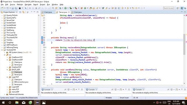 Lập Trình Mạng Java - Mô phỏng DHCP Multi Client - Server UDP Bài 6 Part 1 смотреть онлайн