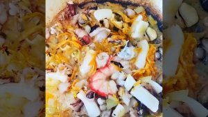 Жаренный бурый рис с морепродуктами!