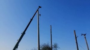 Установка электро опор