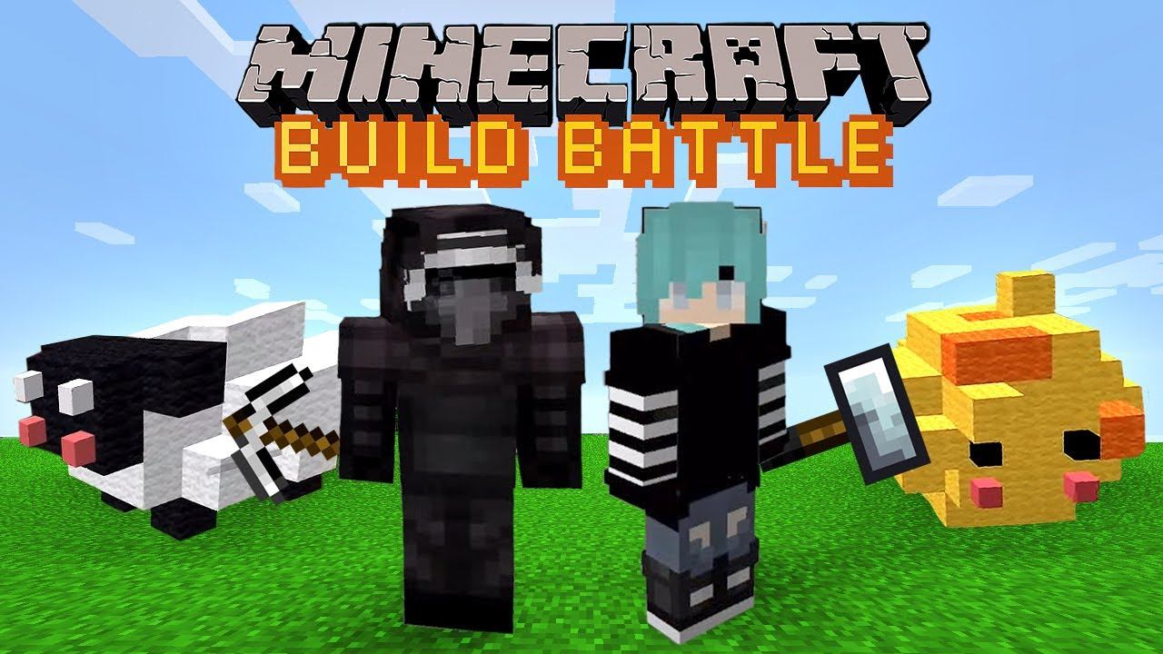 Майнкрафт видео Битва - Адриан и Света строят Minecraft Build battle! - Лучшие игры онлайн.