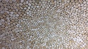 Потолок из можжевельника