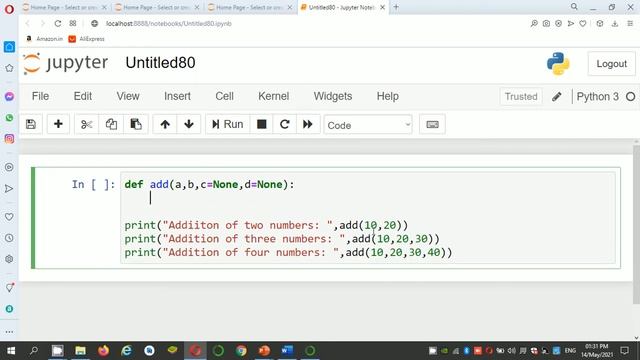 #methodoverloading # python 50.Method overloading in python by bharathi patnala