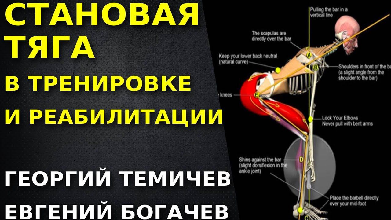 Становая тяга. Как правильно делать. Использование в реабилитации и тренировках. Темичев. Богачев.