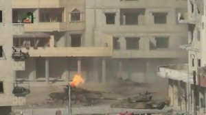 Сирия. Танк Т-72 подрыв БК