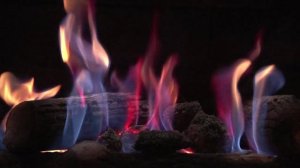 Белый Шум: Камин и Зимняя пурга. Видео для медитации и сна.