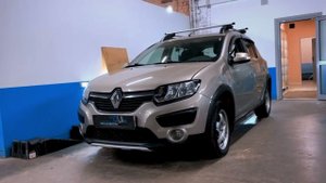 Ремонт сложной вмятины без покраски на крышке багажника Renault Sandero