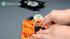 Ремонт бензопилы׃ замена пружины стартера