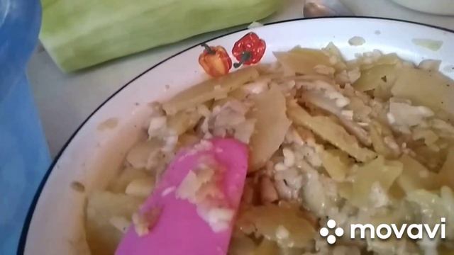 Пирог с картошкой и грибами, смотреть онлайн