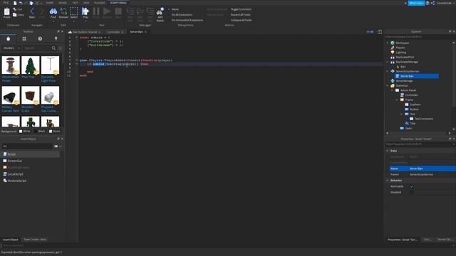 How to make a Ban System - Roblox Scripting Tutorial