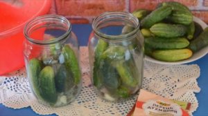 Огурцы на зиму в литровых банках — видео рецепт
