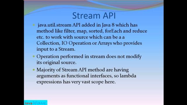 Features of Java 8 | Core java interview questions