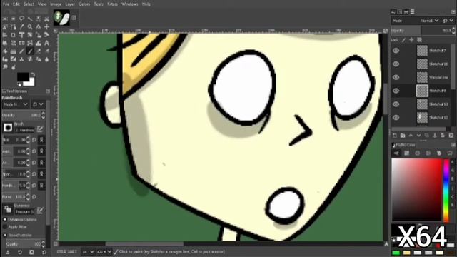 DST Fan Art: Wendell & Abraham Drawing Timelapse смотреть онлайн