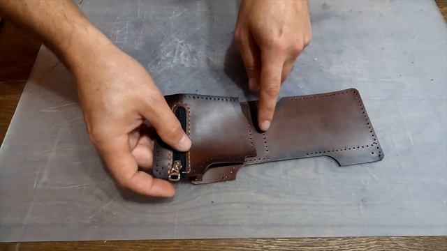 ВЫКРОЙКА КОШЕЛЬКА ИЗ ИНТЕРНЕТА. ЧТО ВЫШЛО? МУЖСКОЙ КОШЕЛЁК ИЗ КОЖИ. DIY. ИЗГОТОВЛЕНИЕ КОШЕЛЬКА