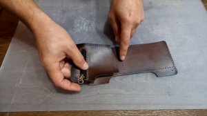 ВЫКРОЙКА КОШЕЛЬКА ИЗ ИНТЕРНЕТА. ЧТО ВЫШЛО? МУЖСКОЙ КОШЕЛЁК ИЗ КОЖИ. DIY. ИЗГОТОВЛЕНИЕ КОШЕЛЬКА