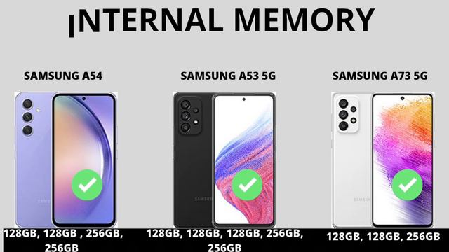 Samsung A54 VS Samsung A53 5g VS Samsung A73 5g