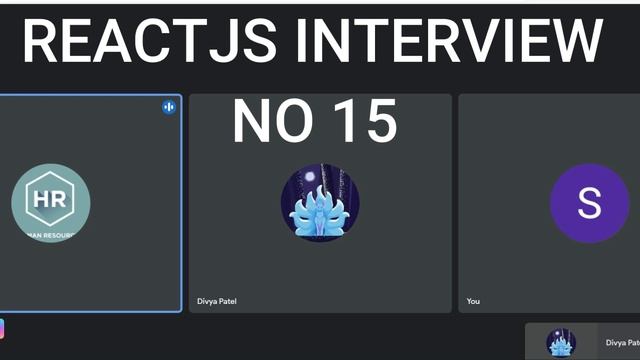 ReactJS interview No-15| Got SELECTED?| Front end developer interview| JavaScript and ReactJS