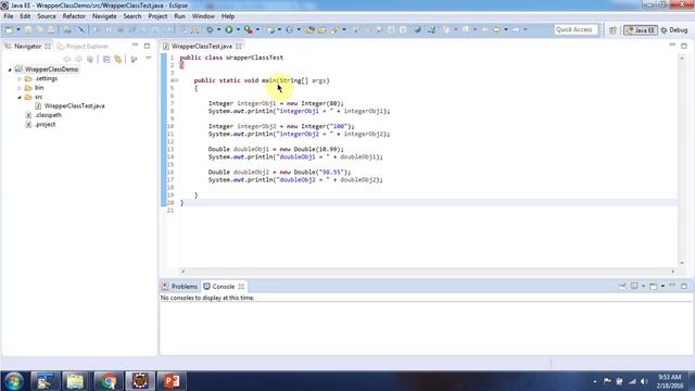 How to create wrapper class objects? | Java wrapper class object creation | Java Tutorial