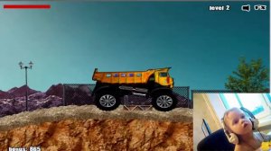 Видео для детей.Мини игра Грузовик возит груз