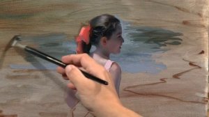 Girl and the sea. Oil painting. Vladimir Volegov